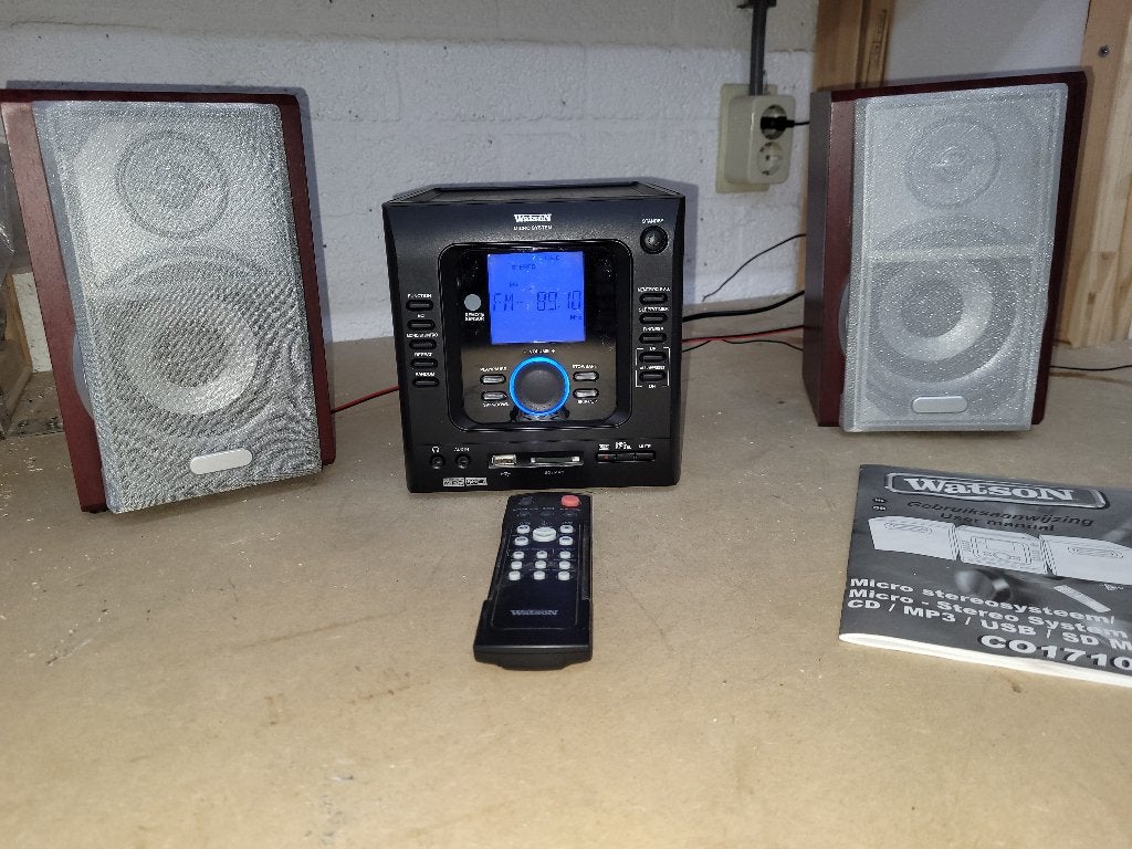 zgan stereoset watson cd en radio en usb ect, Audio, Tv en Foto, Stereo-sets, Overige merken, Microset, Refurbished, Tuner of Radio