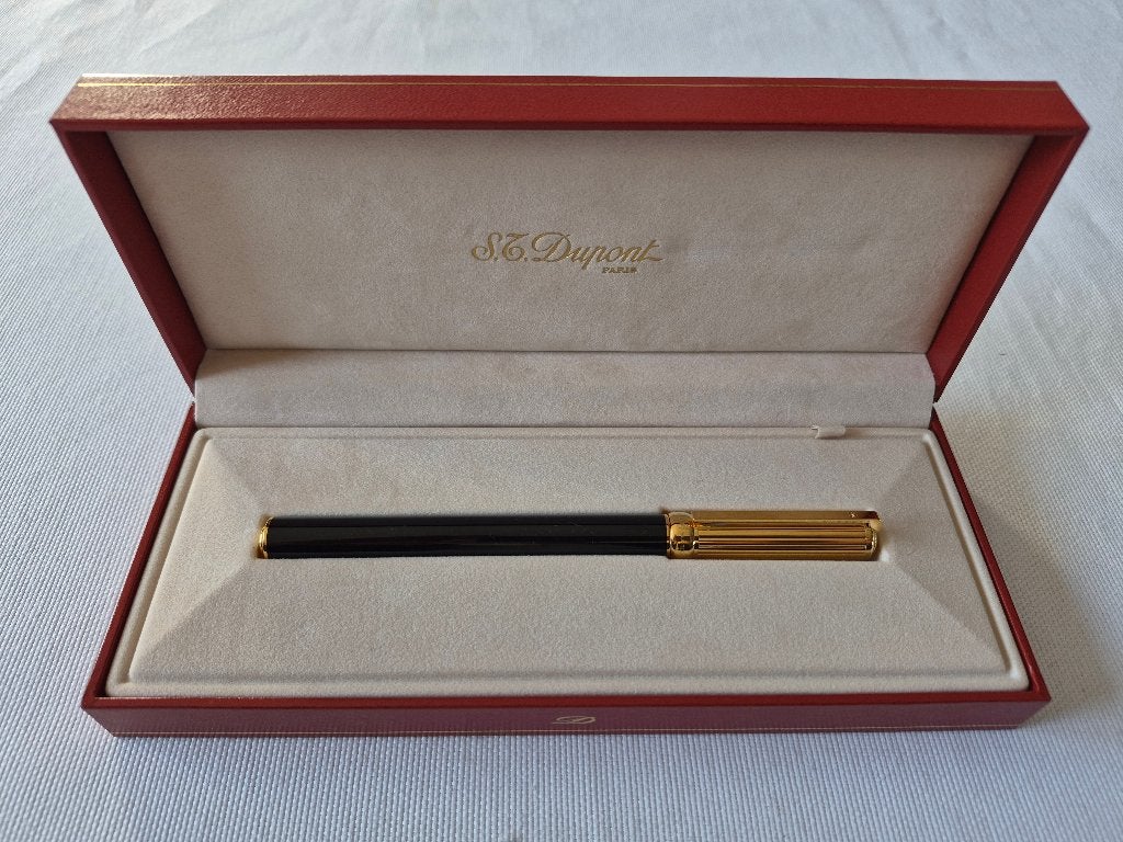 S.T. Dupont GATSBY Bicolor Vulpen 18K/750 M-nib, Verzamelen, Pennenverzamelingen, Overige merken, Nieuw, Met doosje, Ophalen of Verzenden
