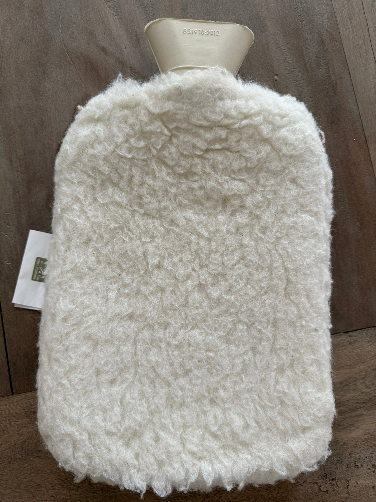 TXL prachtige texels wollen warmwaterkruik, Ophalen of Verzenden, Zo goed als nieuw, Wit, Overige typen