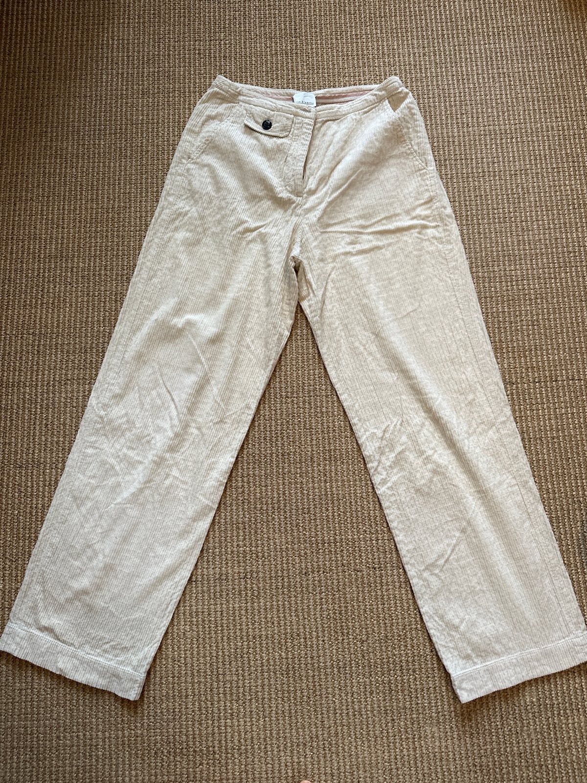 Rue Blanche ribbroek maat 36 (S), Beige, Ophalen of Verzenden, Zo goed als nieuw, Maat 36 (S)