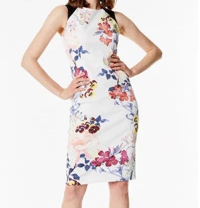 bloemen jurk maat 8/36 Oksel tot oksel 38 rek 43 cm, Karen Millen, Ophalen of Verzenden, Zo goed als nieuw, Maat 36 (S)