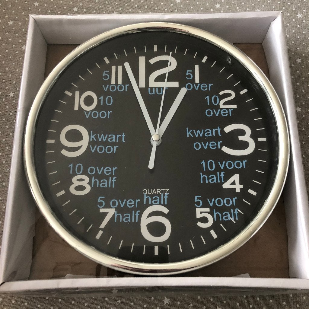 Leuk leren klok kijken Nieuw!, Ophalen, Nieuw, Wandklok