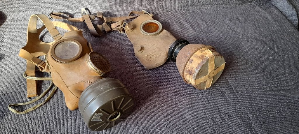 2x Gasmasker, Ophalen of Verzenden, Landmacht, Nederland, Overige typen