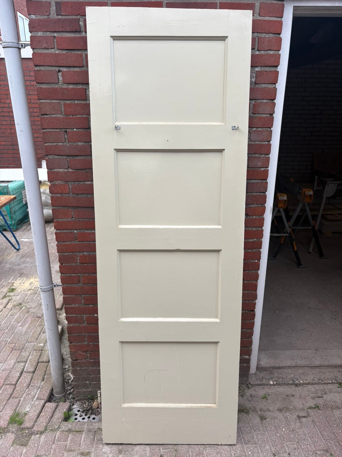 Vintage paneeldeur jaren ‘30 binnen, Ophalen, Gebruikt, Minder dan 80 cm, Binnendeur