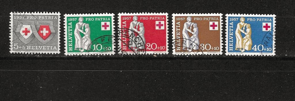 Zwitserland 641-645, Ophalen of Verzenden, Gestempeld