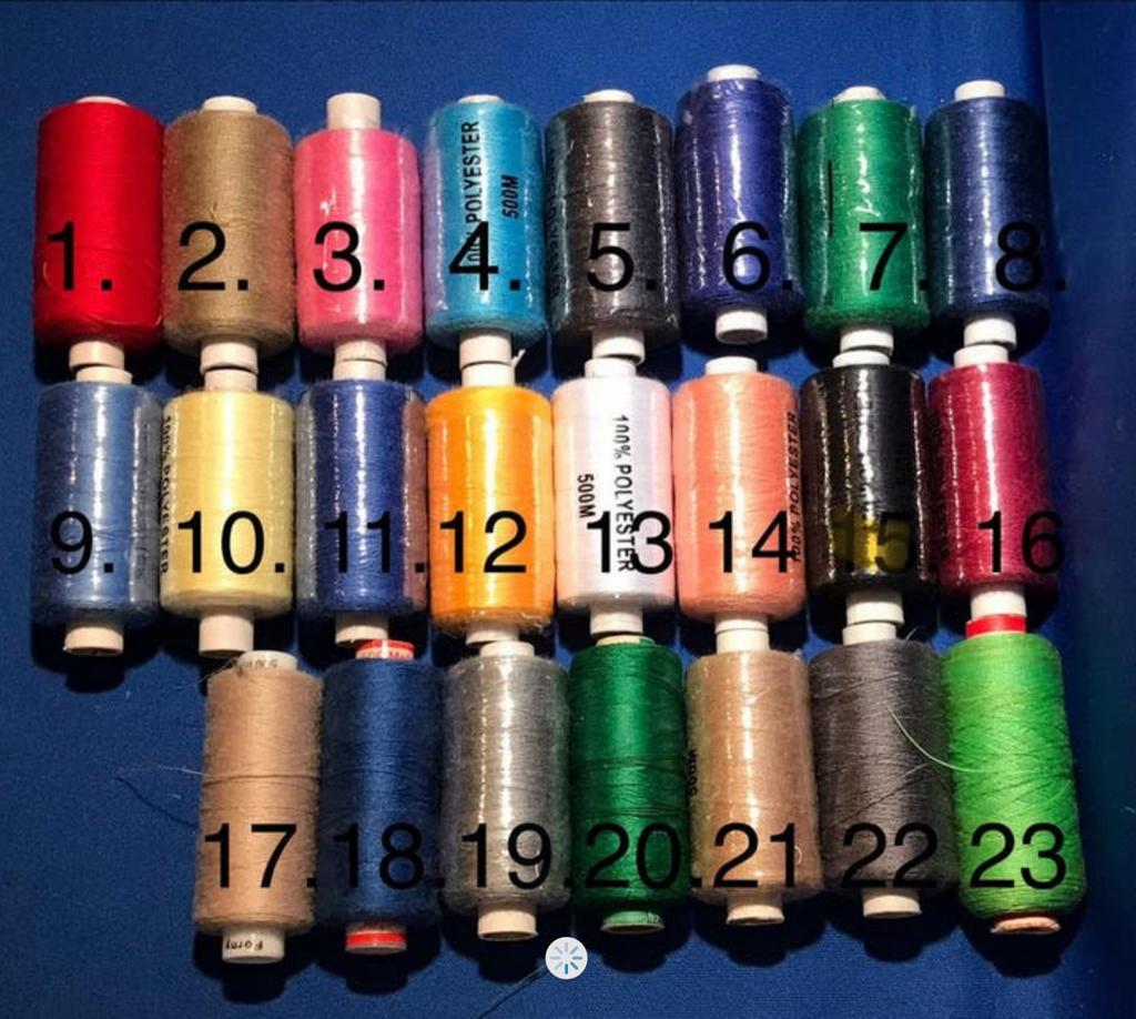 Diverse kleuren 100% polyester naaigaren 500m, Ophalen, Nieuw, Garen of Naald(en)