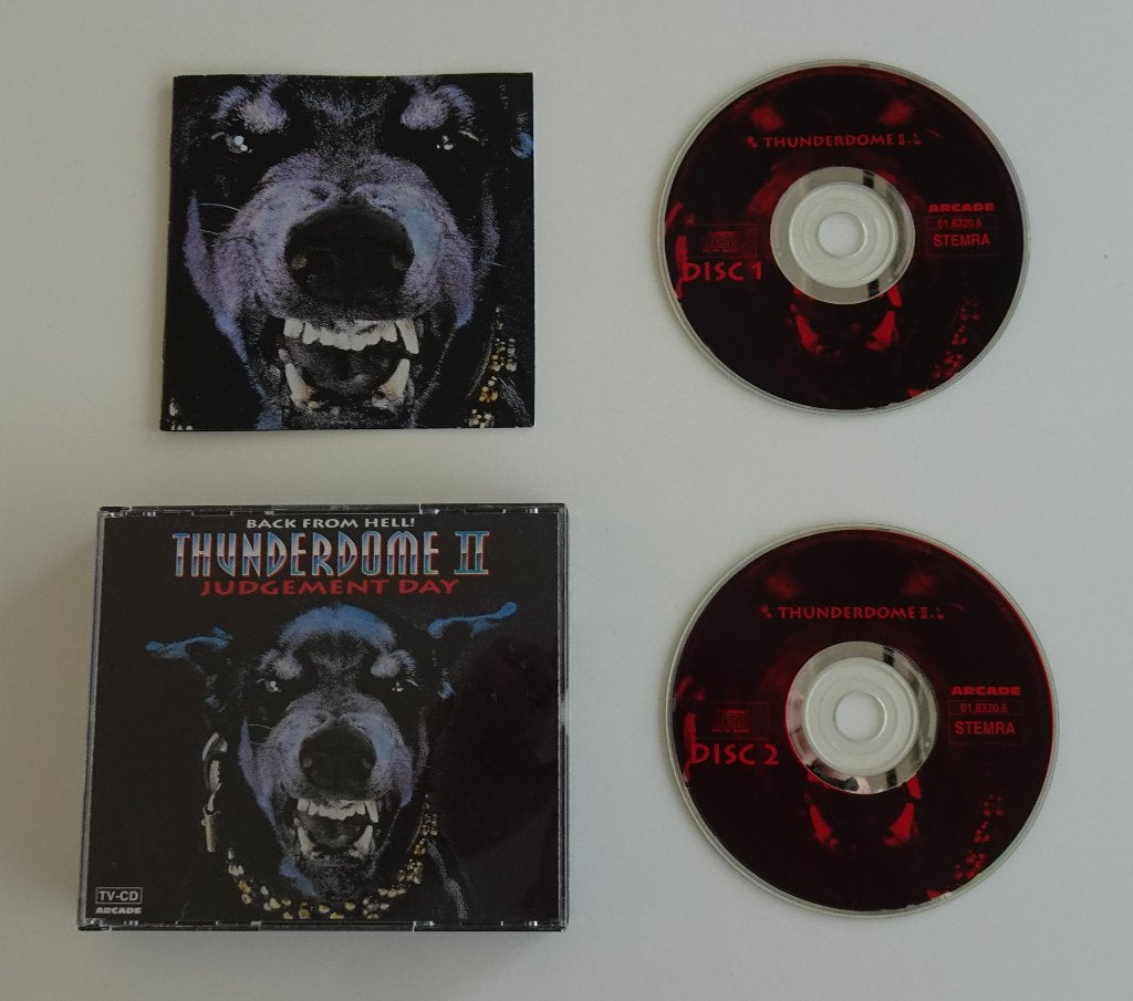 Thunderdome II : Judgement Day (Back From Hell!) 2xCD 1993, Cd's en Dvd's, Cd's | Dance en House, Zo goed als nieuw, Techno of Trance