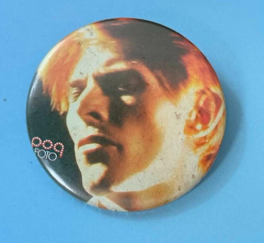 Button David Bowie, Verzamelen, Speldjes, Pins en Buttons, Ophalen of Verzenden, Zo goed als nieuw, Overige onderwerpen, Button