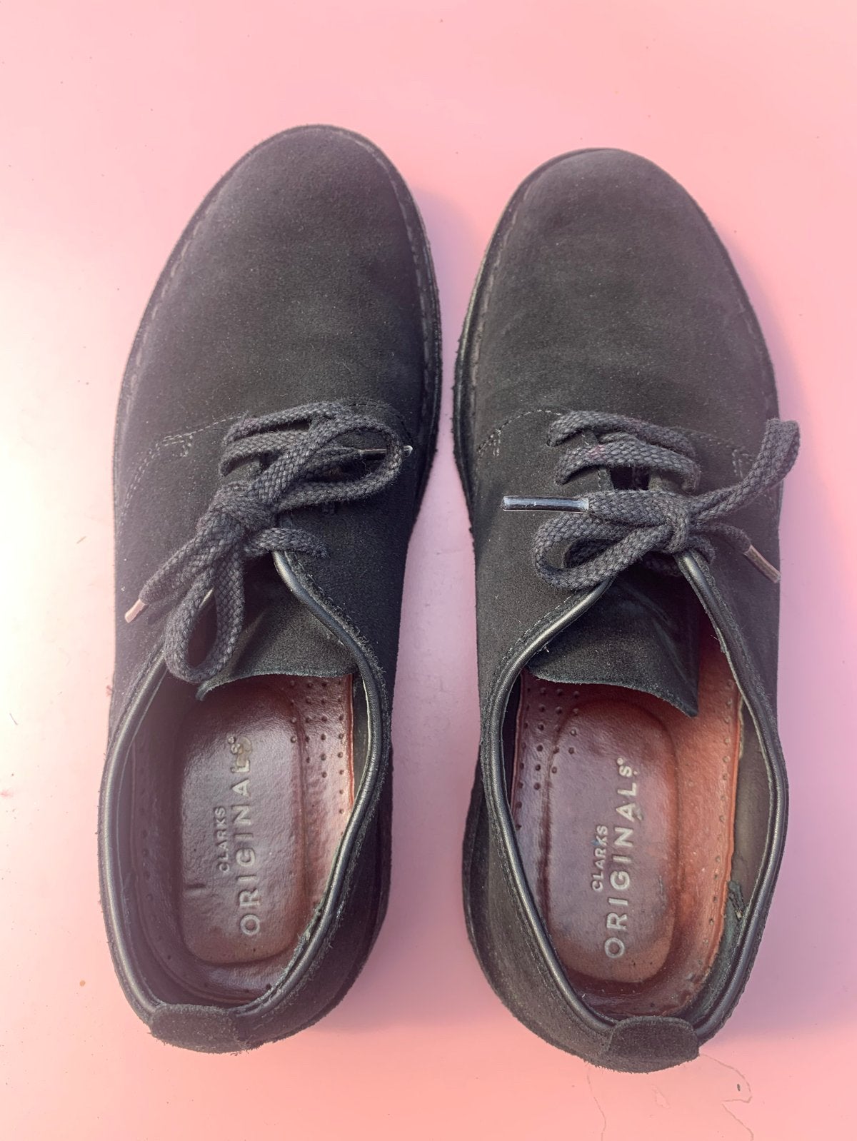 Clarks Originals Wallabee Schoenen Zwart Suède Maat 42.5, Ophalen, Gedragen, Zwart, Overige typen