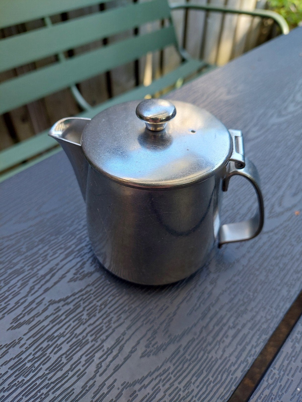 Alessi melkkannetje Vintage, Huis en Inrichting, Gebruikt, Zilver, Ophalen of Verzenden, Metaal