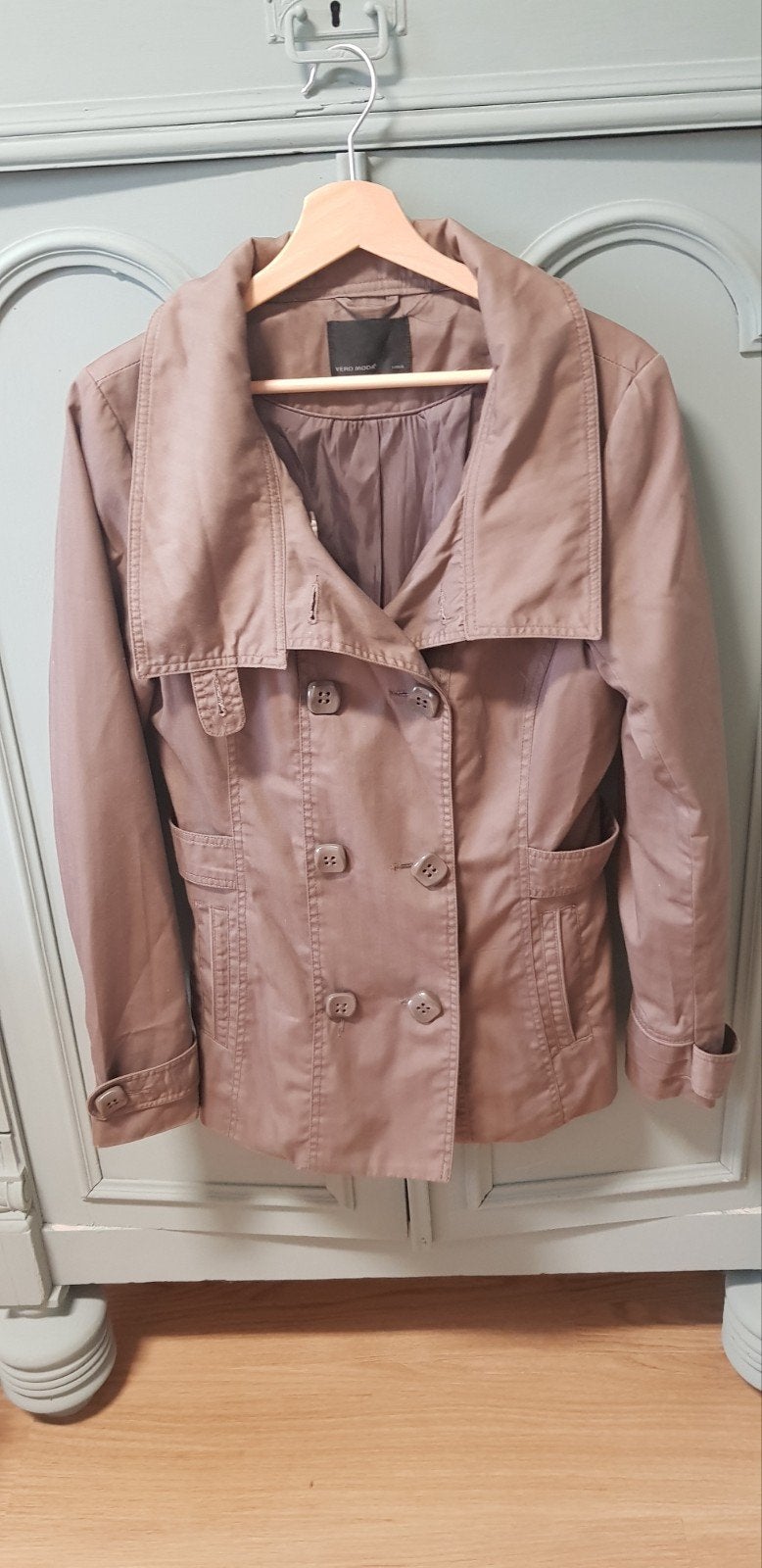 Dames jas., Kleding | Dames, Jassen | Zomer, Ophalen of Verzenden, Zo goed als nieuw, Maat 38/40 (M), Bruin