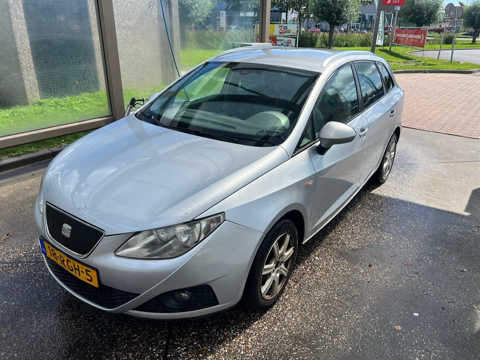 Seat Ibiza 1.2TDI / Leer / airco / cruise 2011 Grijs, Auto's, Voorwielaandrijving, 74 pk, Zwart, 1199 cc
