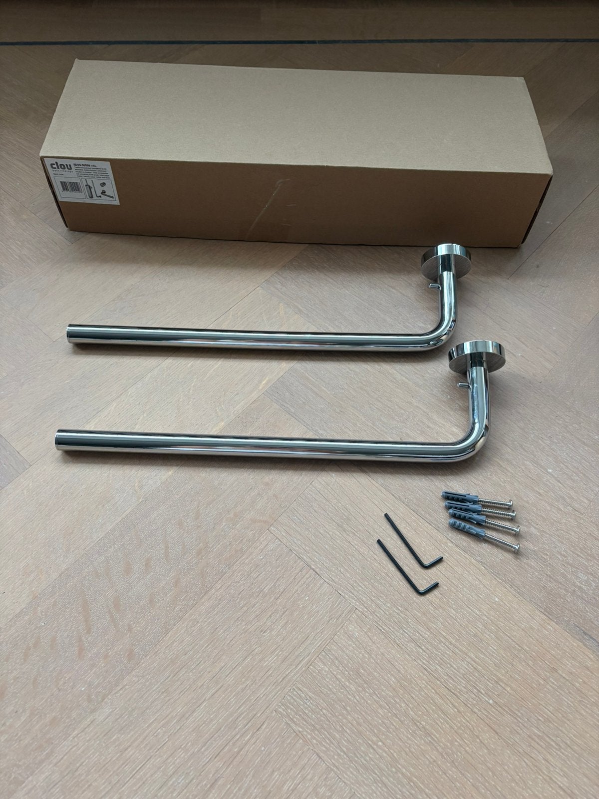 Clou InBe toiletrolhouders chroom set van 2 nieuw in doos, Ophalen of Verzenden, Nieuw, Chroom, Toilet