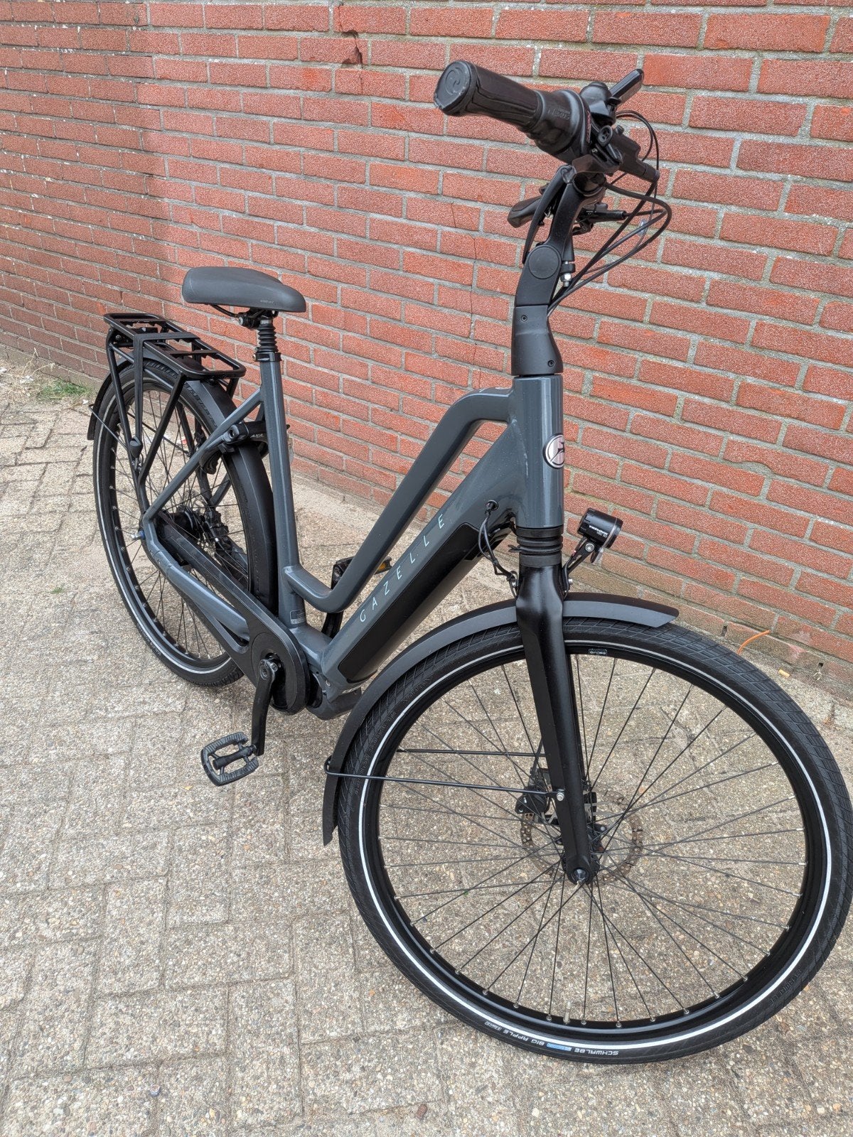 Gazelle Chamonix C7 elektrische fiets - Zo goed als nieuw, Ophalen, Zo goed als nieuw, 50 km per accu of meer, 55 tot 59 cm