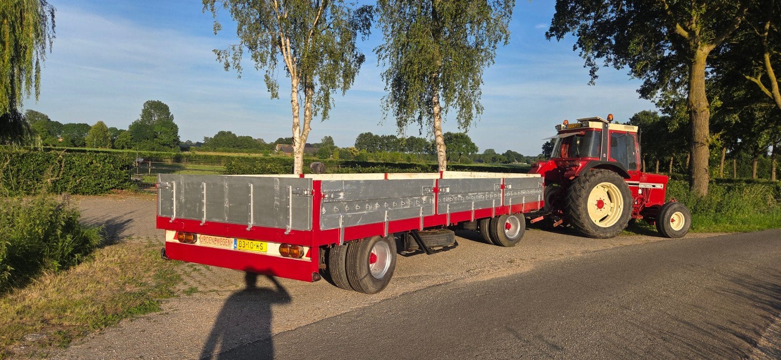 Platte wagen / aanhanger Groenewegen, Ophalen of Verzenden, Transport
