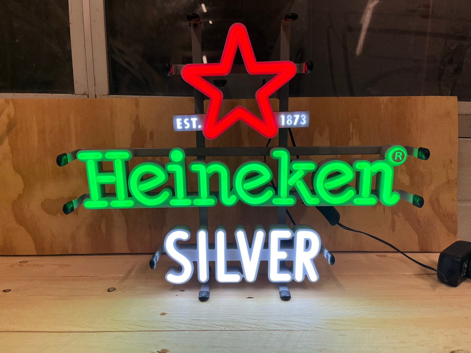 Heineken lamp heineken silver lamp, Ophalen of Verzenden, Zo goed als nieuw, Overige typen, Heineken