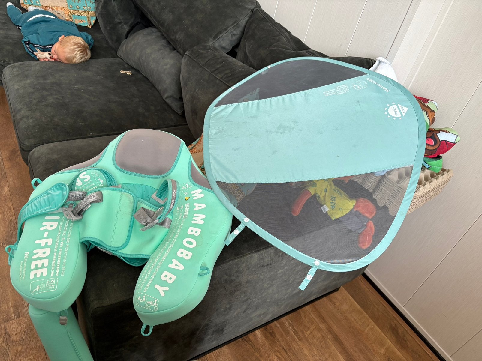 Mambobaby float, Ophalen, Gebruikt