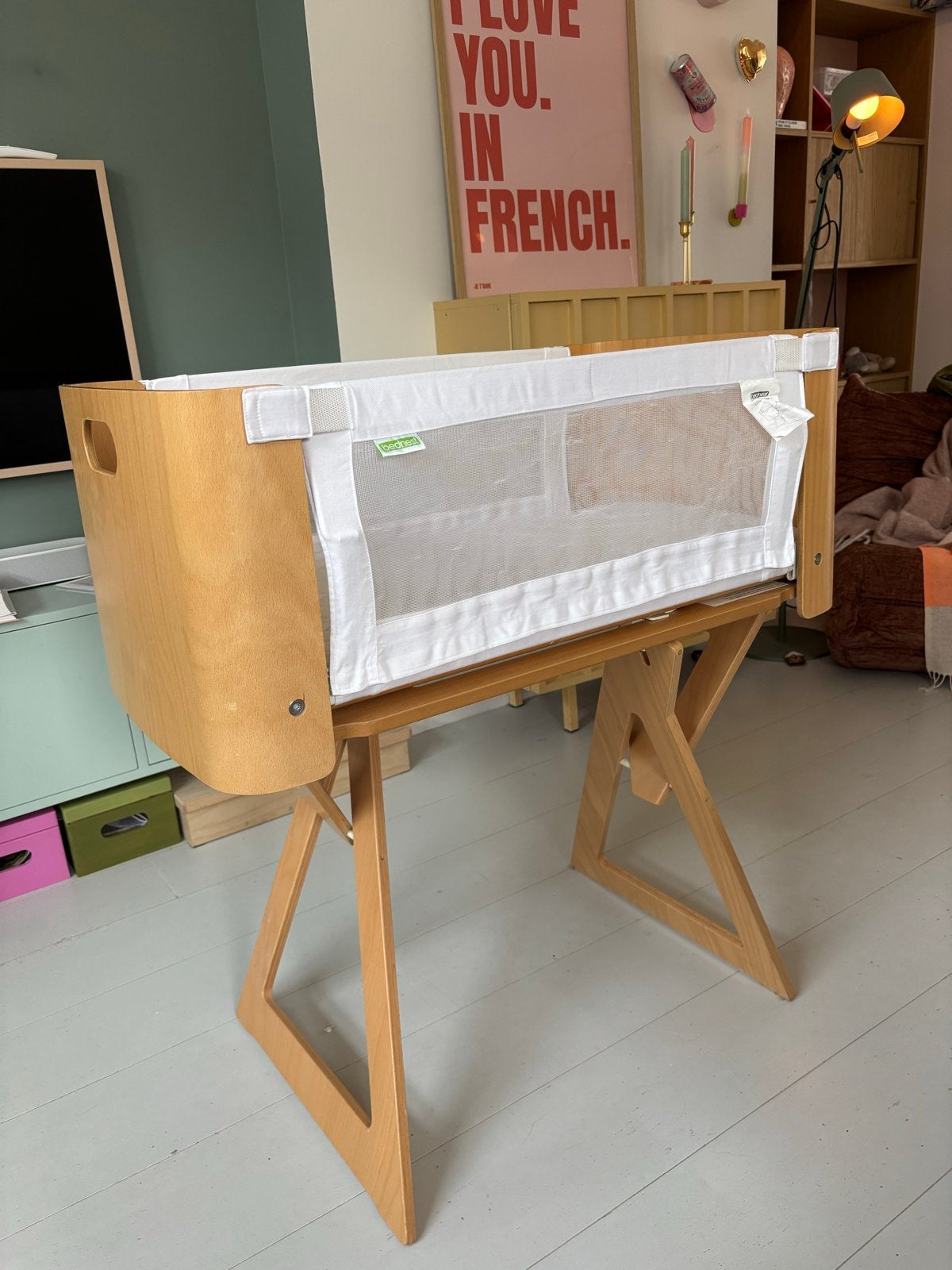 Bednest co-sleeper met bio matrasje, Ophalen, Gebruikt, Wieg