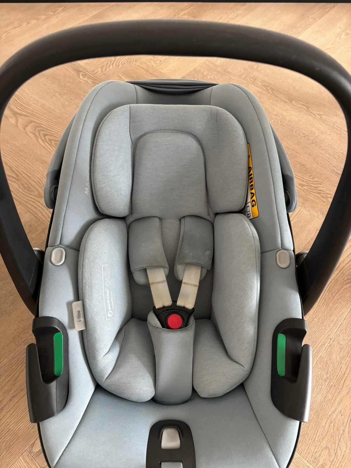 Maxi Cosi Pebble 360 i-Size authentic green, Afneembare rugleuning, Ophalen of Verzenden, Zo goed als nieuw, Isofix