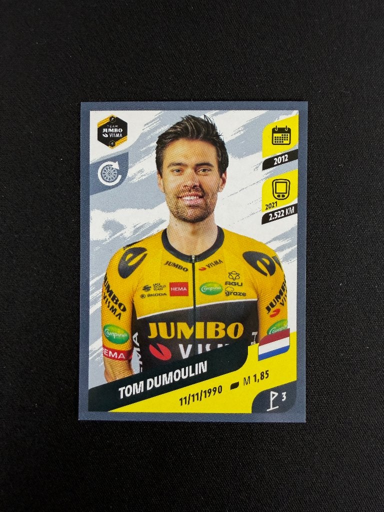 Tom Dumoulin Panini Tour de France 2022 Sticker Visma, Verzenden, Zo goed als nieuw, Overige sporten, Poster, Plaatje of Sticker