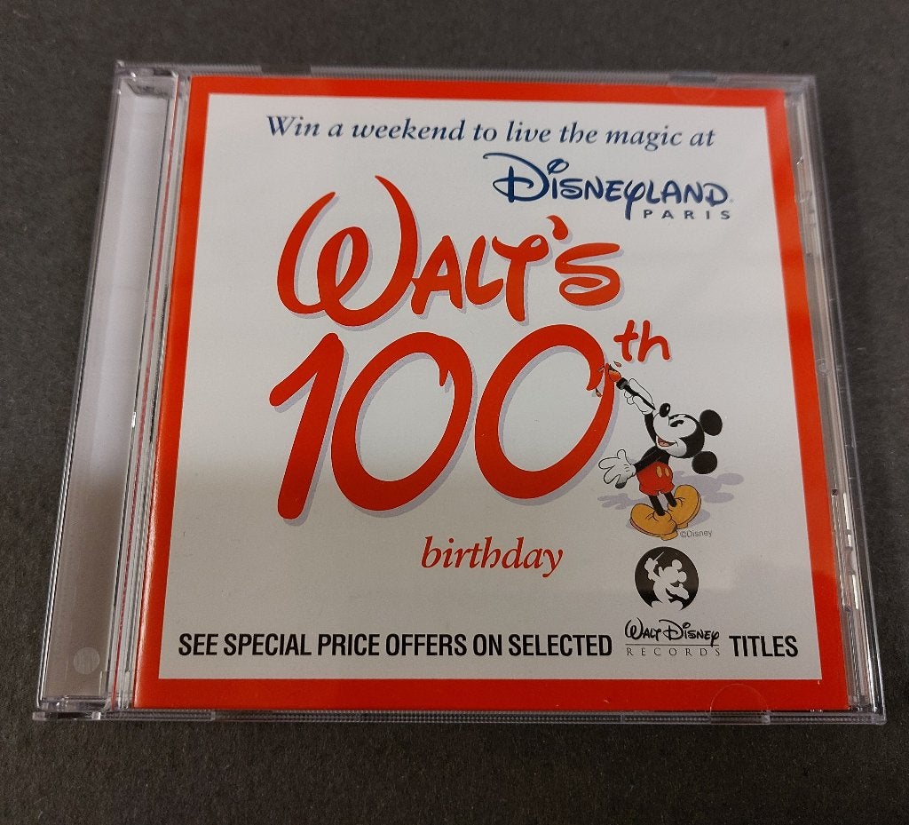 Walt Disney : Disney : Walt's 100th Birthday PROMO CD, Disney, Overige typen, Ophalen of Verzenden, NvT