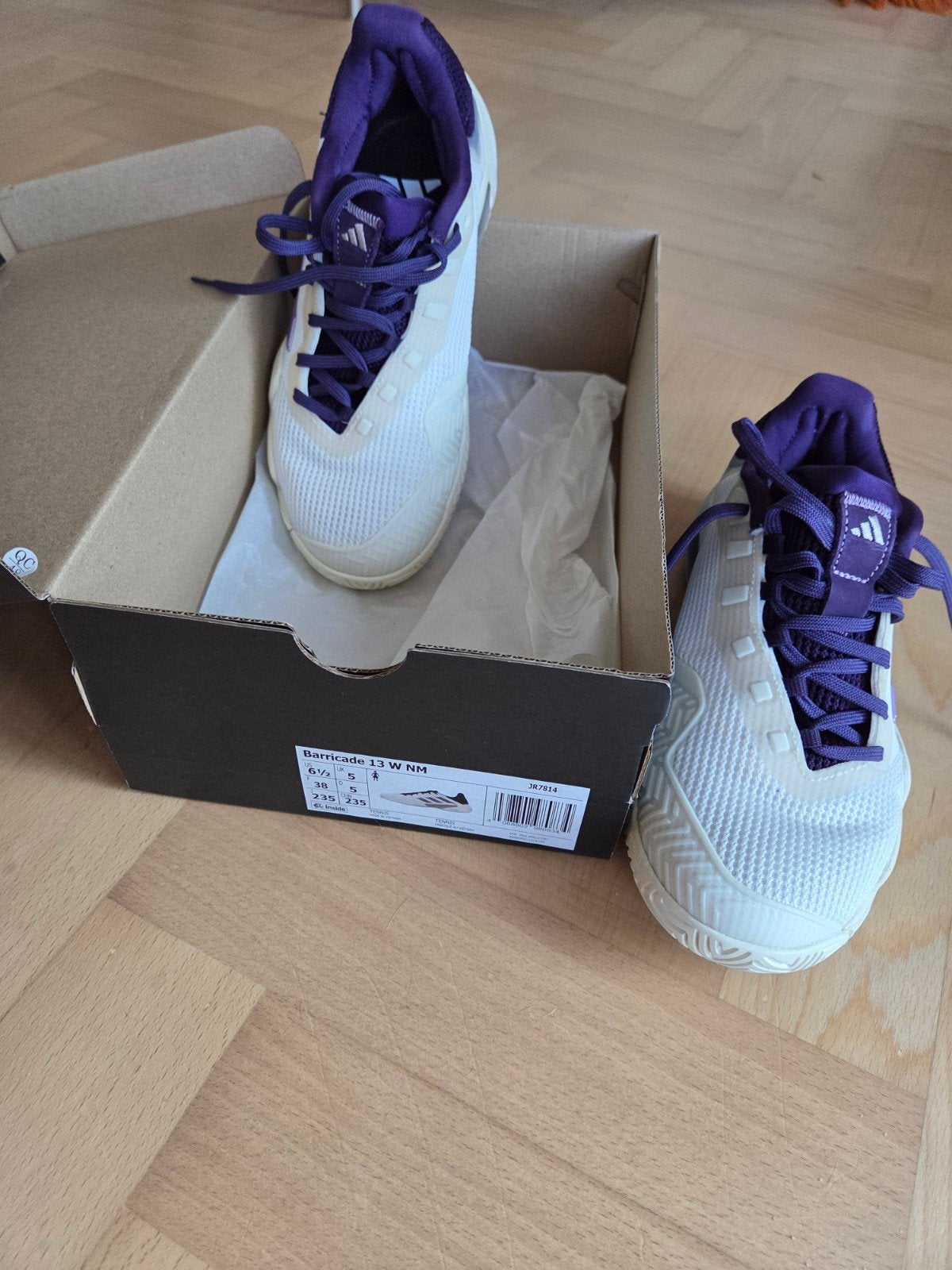 Adidas Barricade 13 W NM Padel - Mt37/38, Kleding | Dames, Schoenen, Adidas, Nieuw, Ophalen of Verzenden, Wit