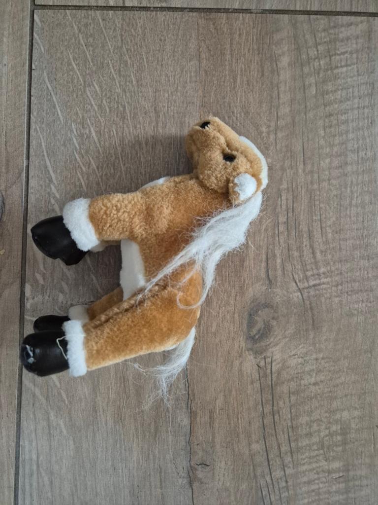 Paarden knuffel, Paard, Ophalen of Verzenden, Zo goed als nieuw, Klein (minder dan 20 cm)