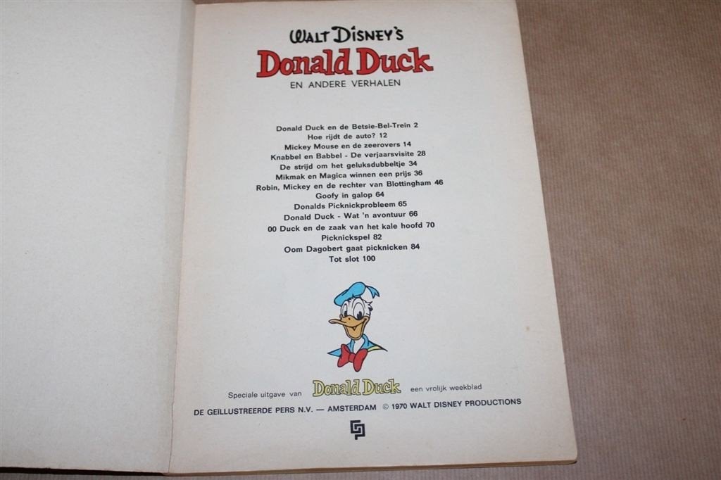 Walt Disney's Donald Duck en andere verhalen. 1970., Eén stripboek, Ophalen of Verzenden, Gelezen