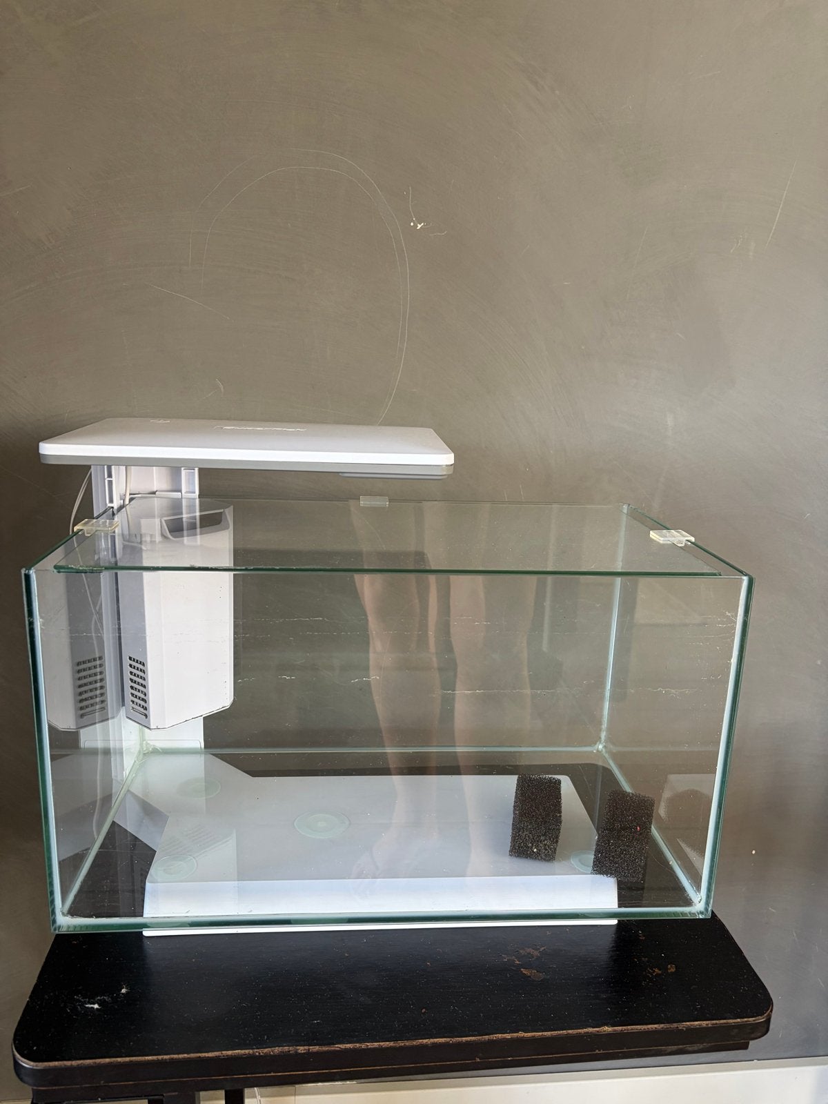 Aquarium Superfish wit, Ophalen, Leeg aquarium