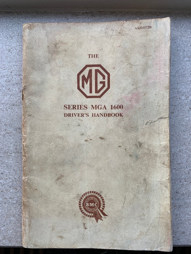 Handboek: The MG Series MGA 1600 Drivers Handbook, Ophalen of Verzenden