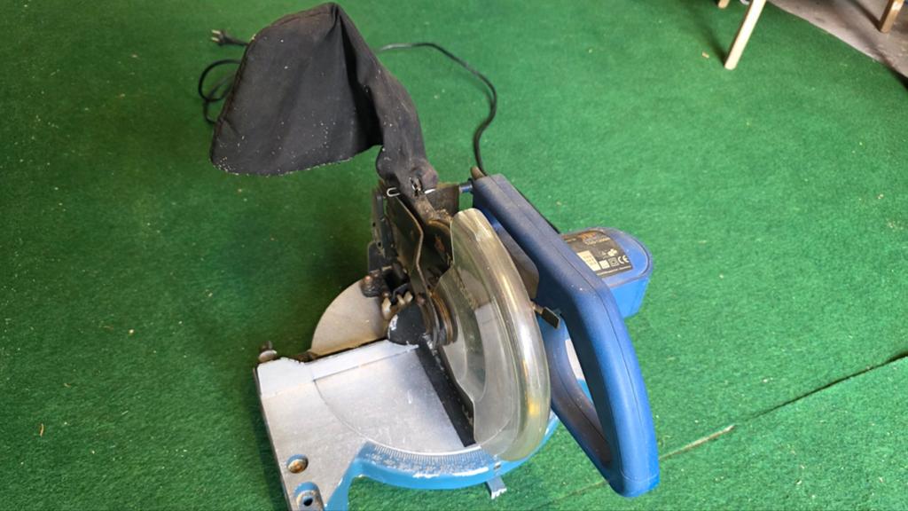 Afkortzaag Topcraft TGS 1200N - 1200W, Ophalen, Gebruikt, Topcraft, Afkortzaag