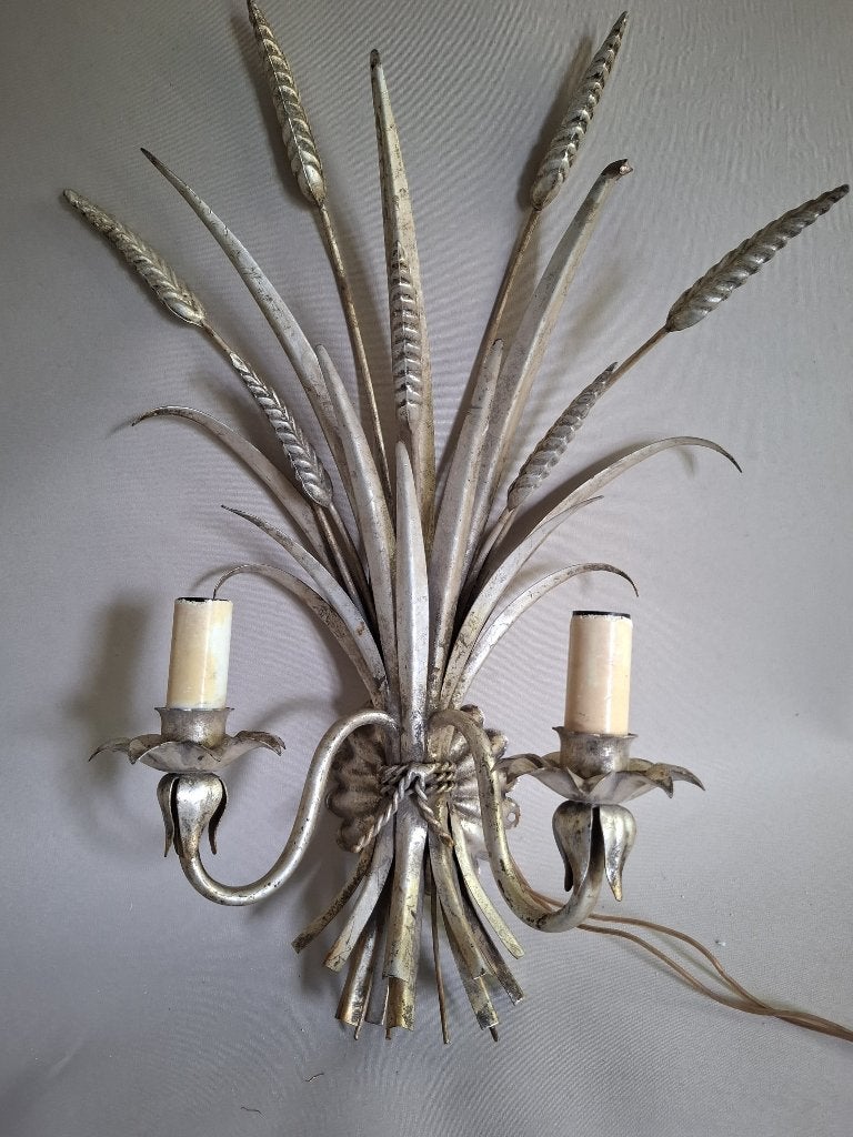 vintage wandlamp wheatsheave, Ophalen of Verzenden, Gebruikt, Metaal