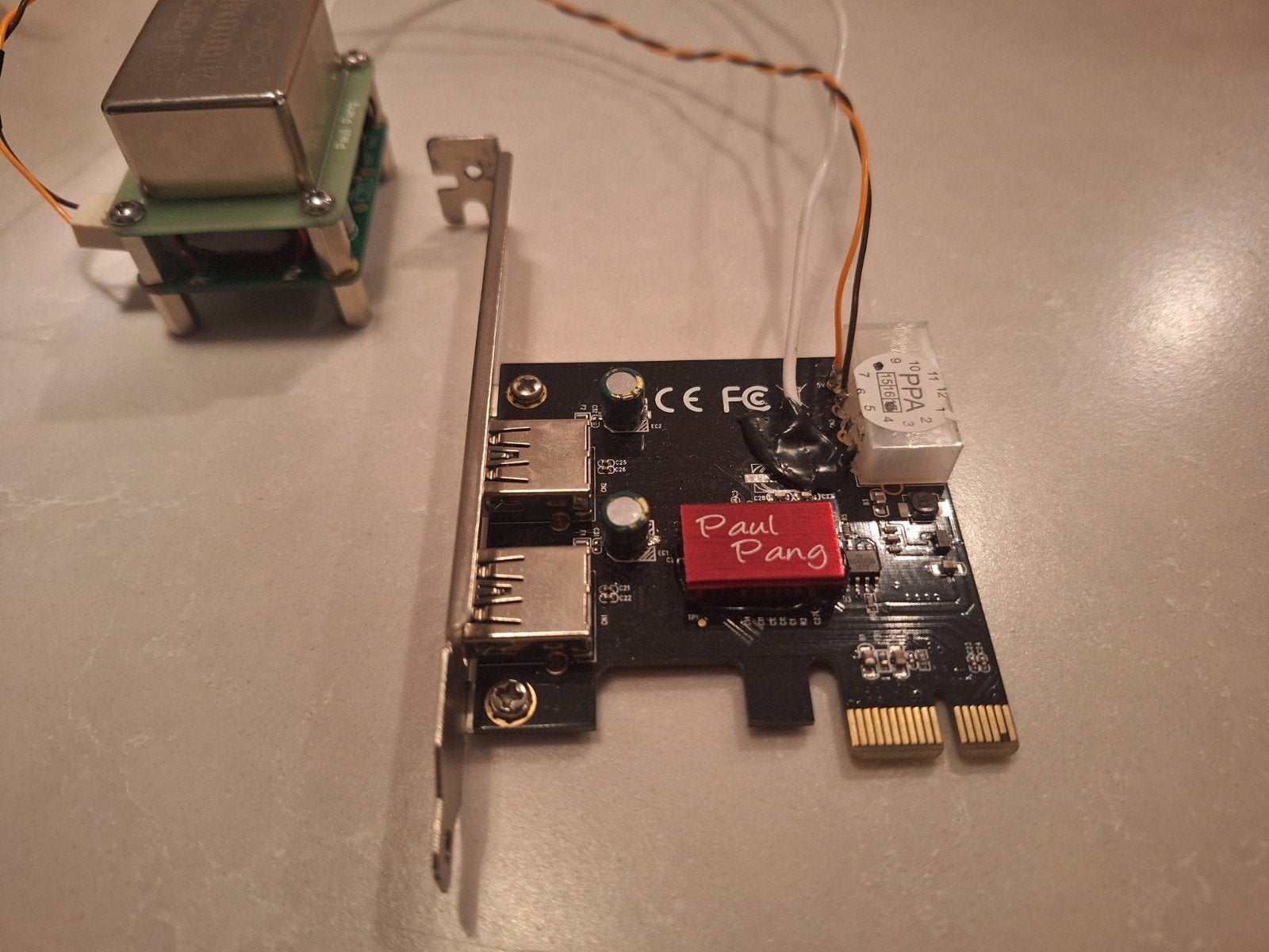 Paul Pang USB kaart met externe klok, Ophalen of Verzenden