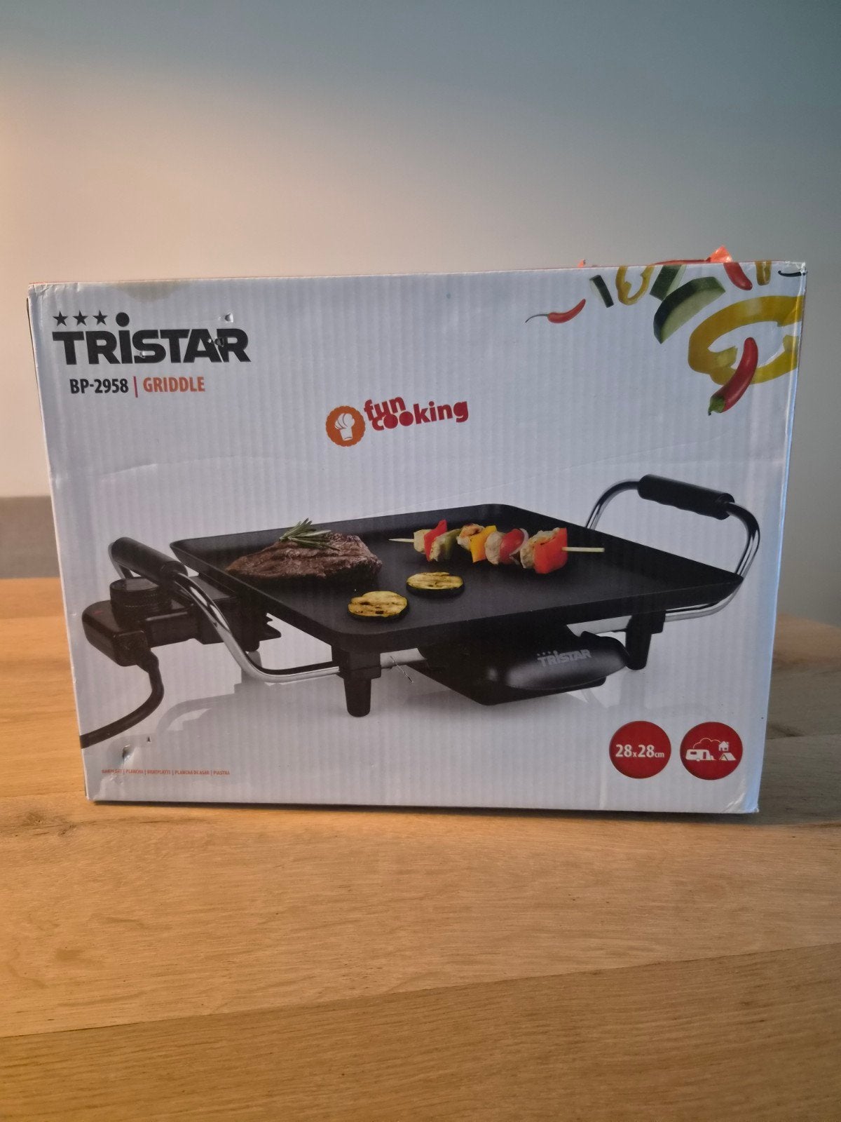 Tristar BP-2958 Griddle - Elektrische Bakplaat, Ophalen of Verzenden, Zo goed als nieuw, Tafelgrill