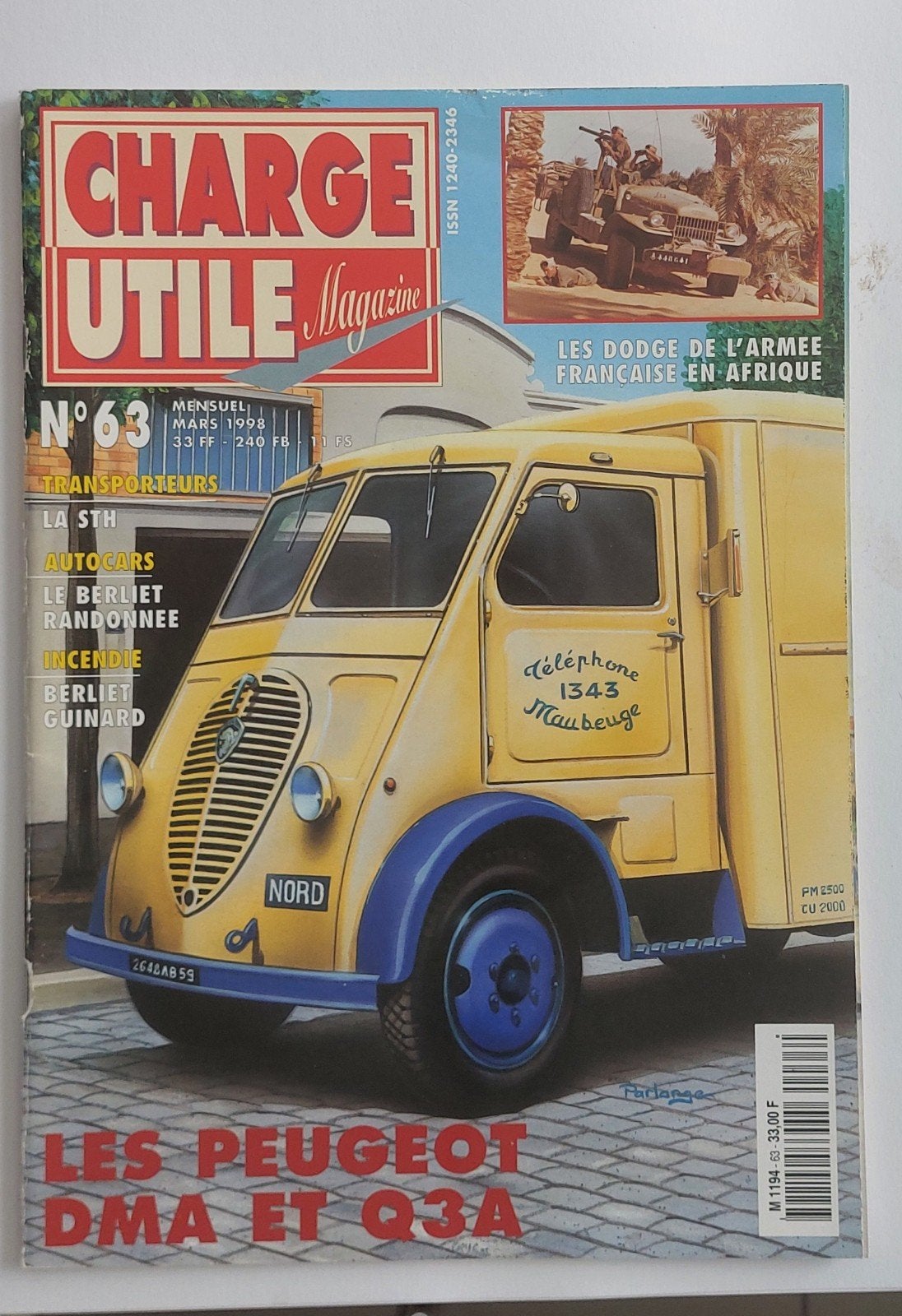 Charge Utile Magazine N63 - Maart 1998, Ophalen of Verzenden, Gelezen, Overige typen