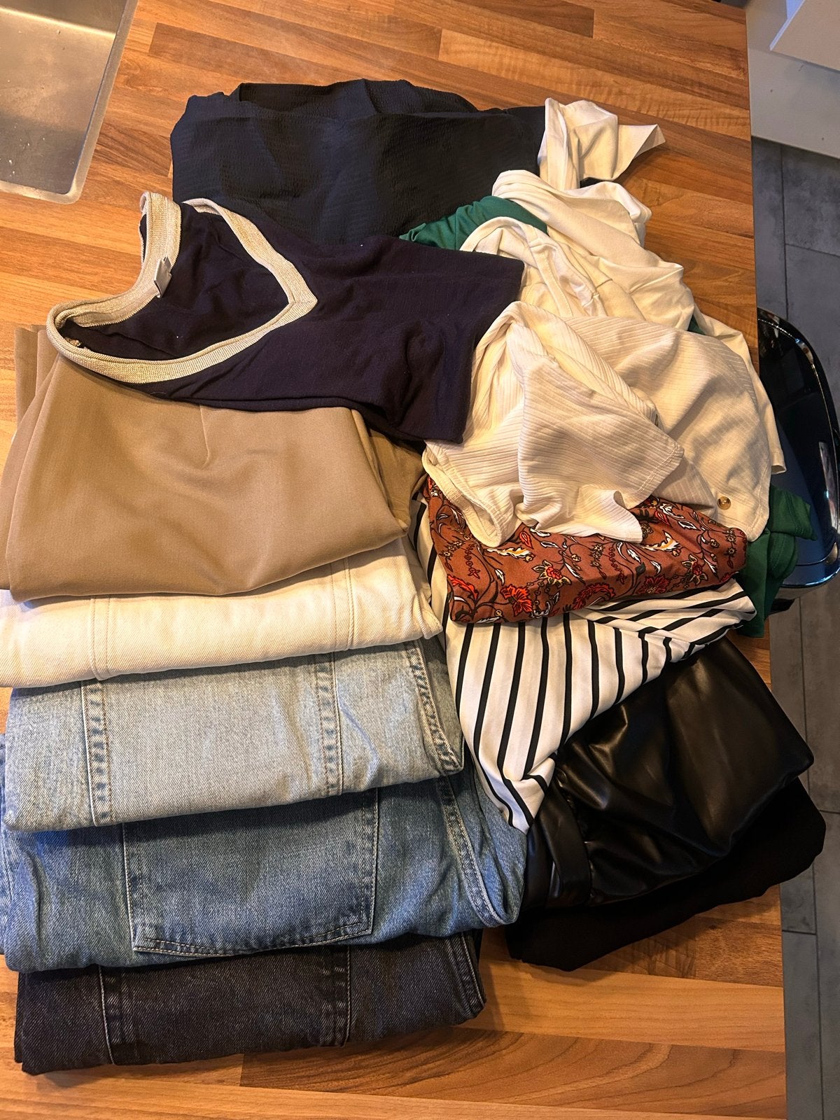 Kledingpakket dames - diverse stijlen - inclusief jeans, Ophalen of Verzenden, Gedragen, Maat 46/48 (XL) of groter