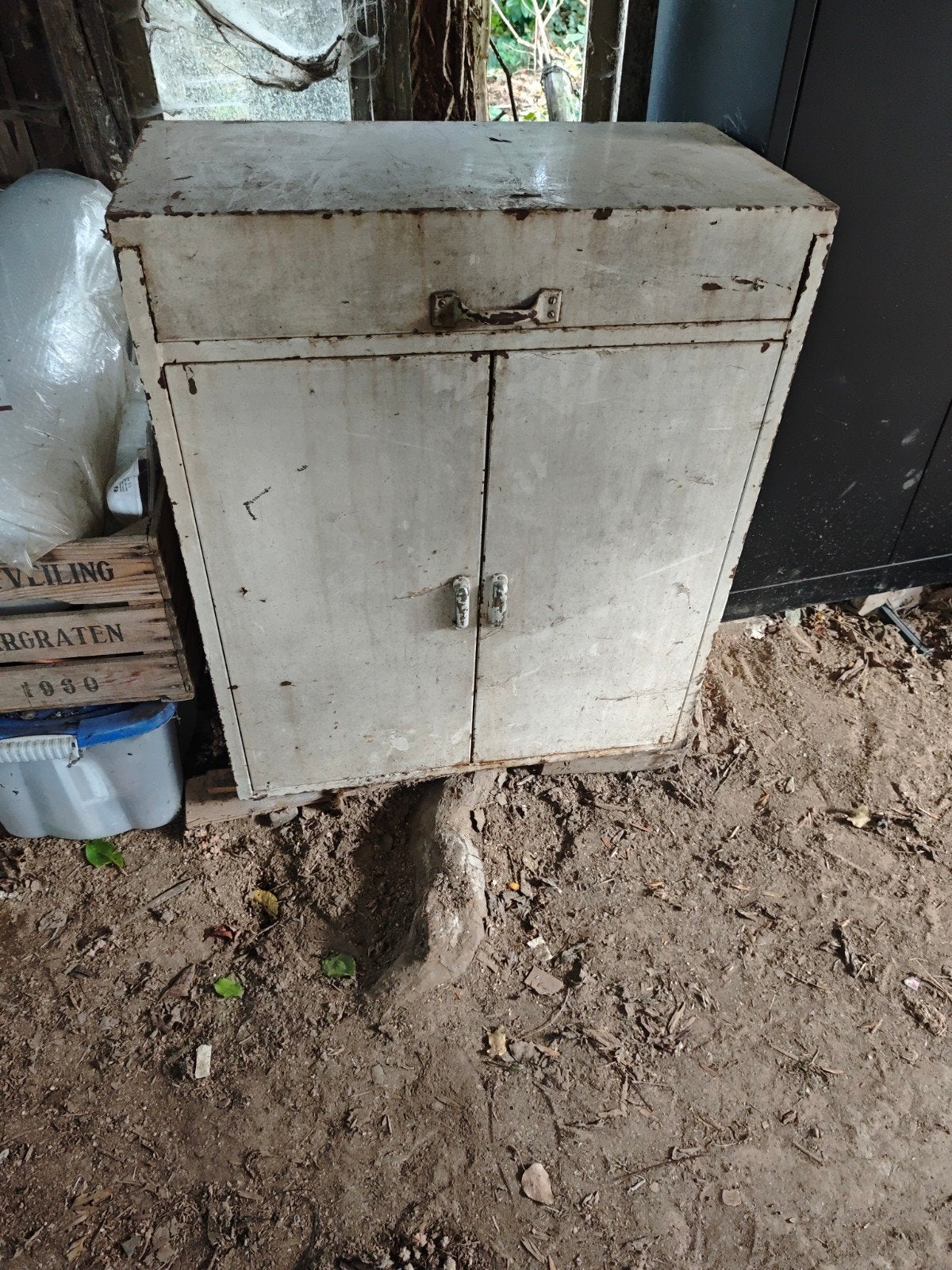 Vintage stalen tandartskast 80x93x42, Ophalen