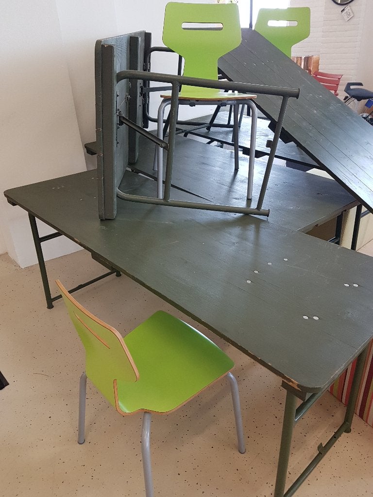 Legertafels I Armytable I Veldtafels I Klaptafels, Gebruikt, 50 tot 100 cm, Army  Leger klaptafel veldtafel, 150 tot 200 cm