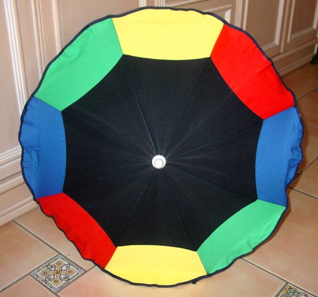 parasol voor kinderwagen / buggy multicolor diameter 55,5 cm, Kantelbaar, Overige typen, Ophalen of Verzenden, Zo goed als nieuw