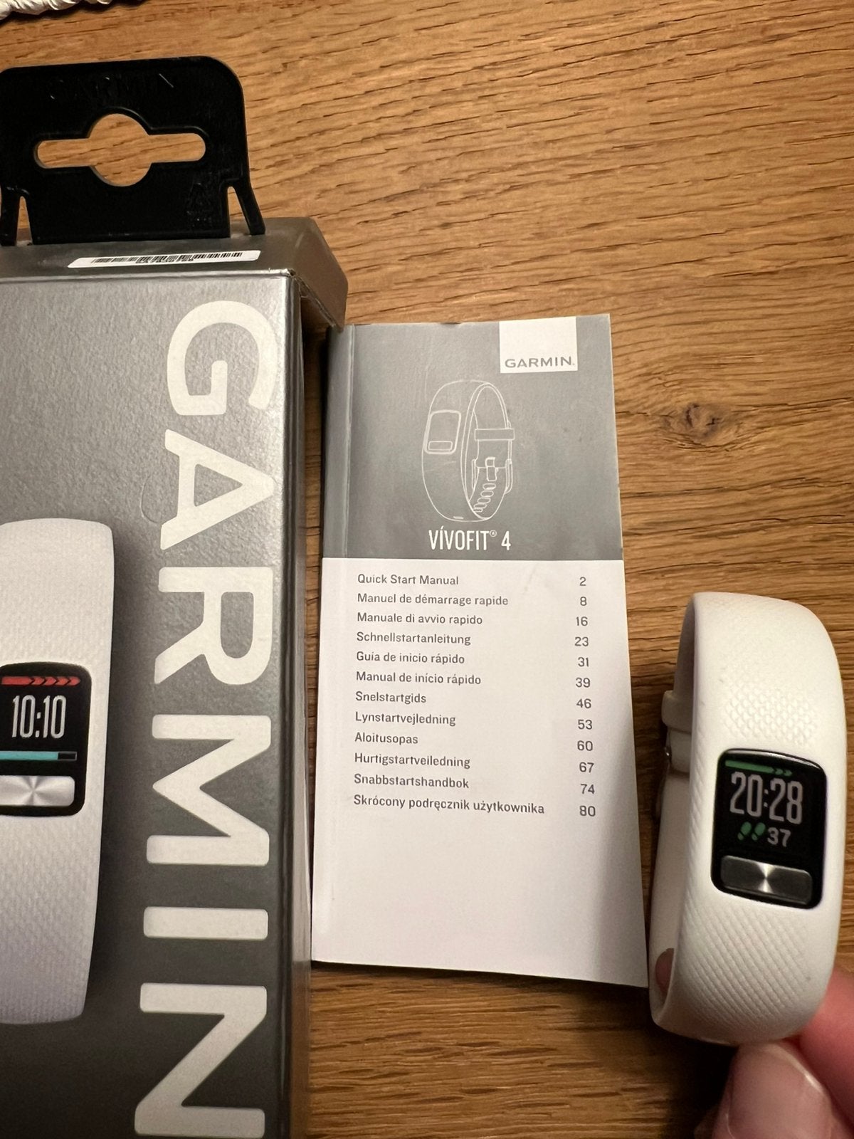 Garmin vivofit 4 Horloge stappenteller dames sporthorloge, Ophalen, Gebruikt, Wit, Android
