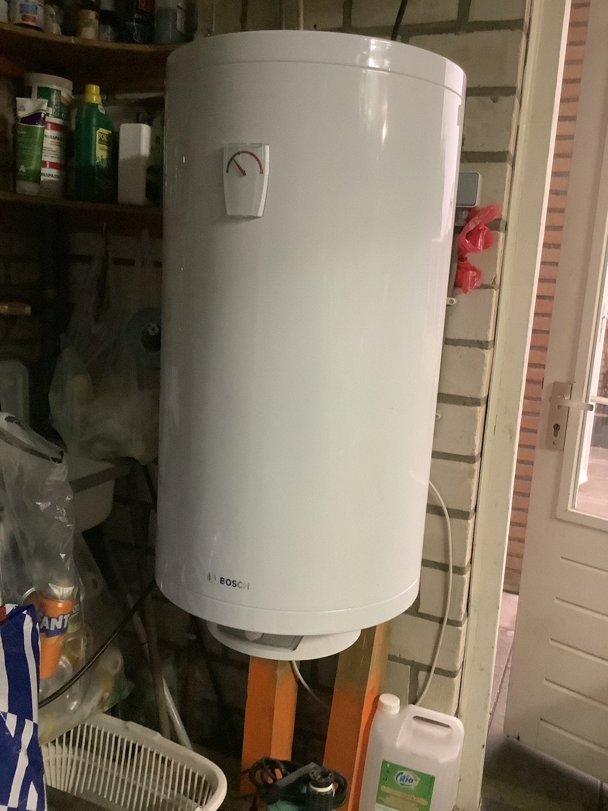 Bosch Elektrische 100 liter Te Koop, Ophalen, 100 liter of meer, Boiler, Minder dan 3 jaar oud