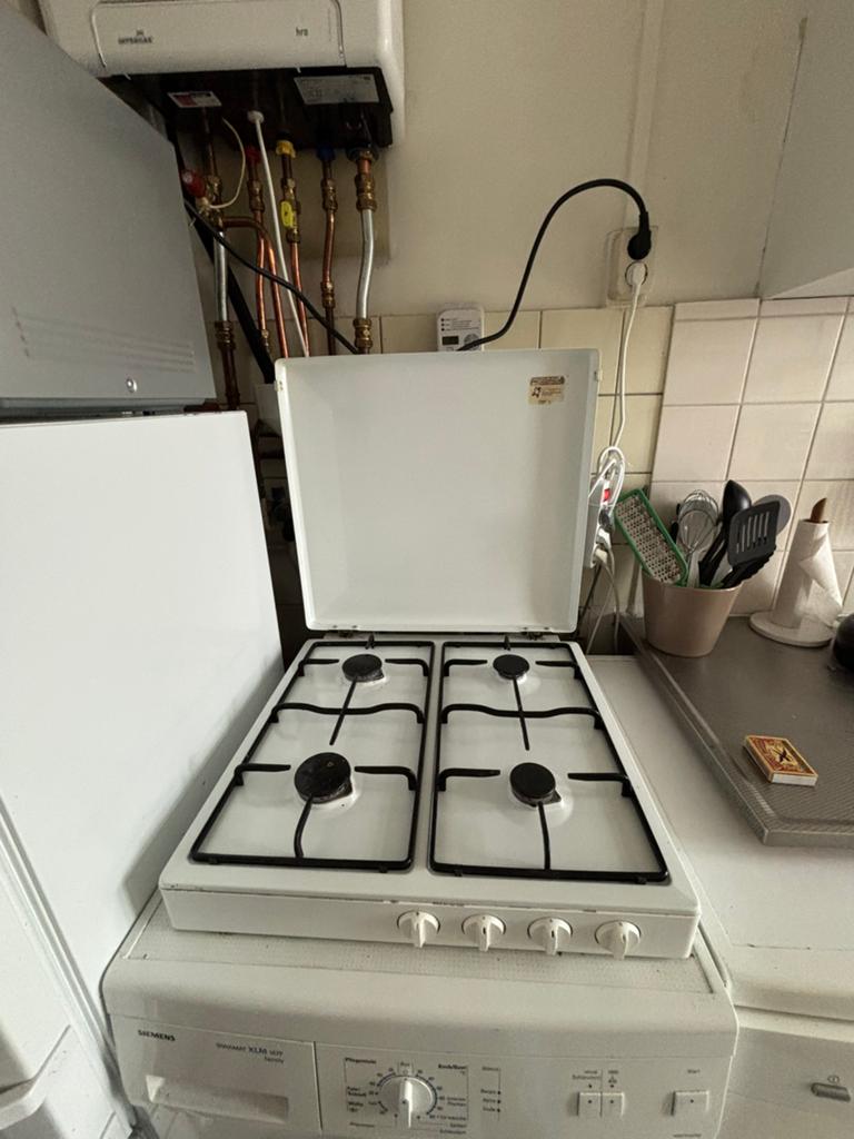 4 pits gasstel, Ophalen, Minder dan 85 cm, 4 kookzones, Zo goed als nieuw