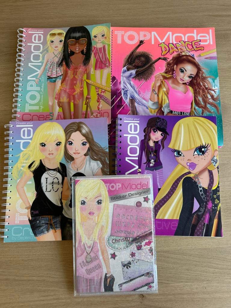 Topmodel boeken - 5 verschillende uitgaven, Ophalen of Verzenden, Gebruikt, Knutselwerk