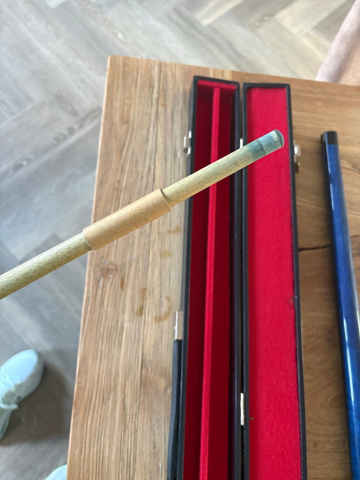 Longoni Biljartkeu met koffer - Mod. R1, Ophalen, Gebruikt, Keu of Ballen