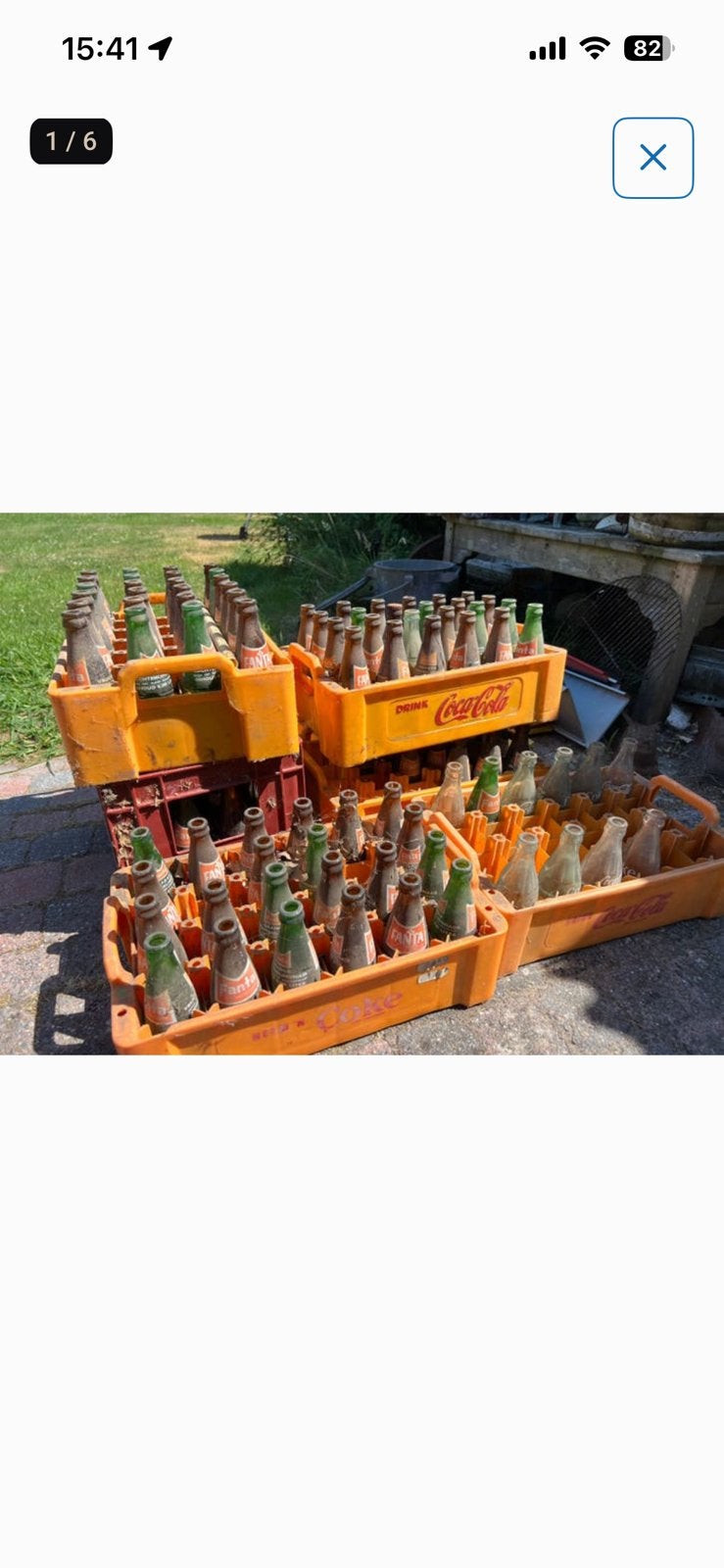 Oude Fanta Flesjes jaren 70 vorige eeuw (vintage vaasjes)