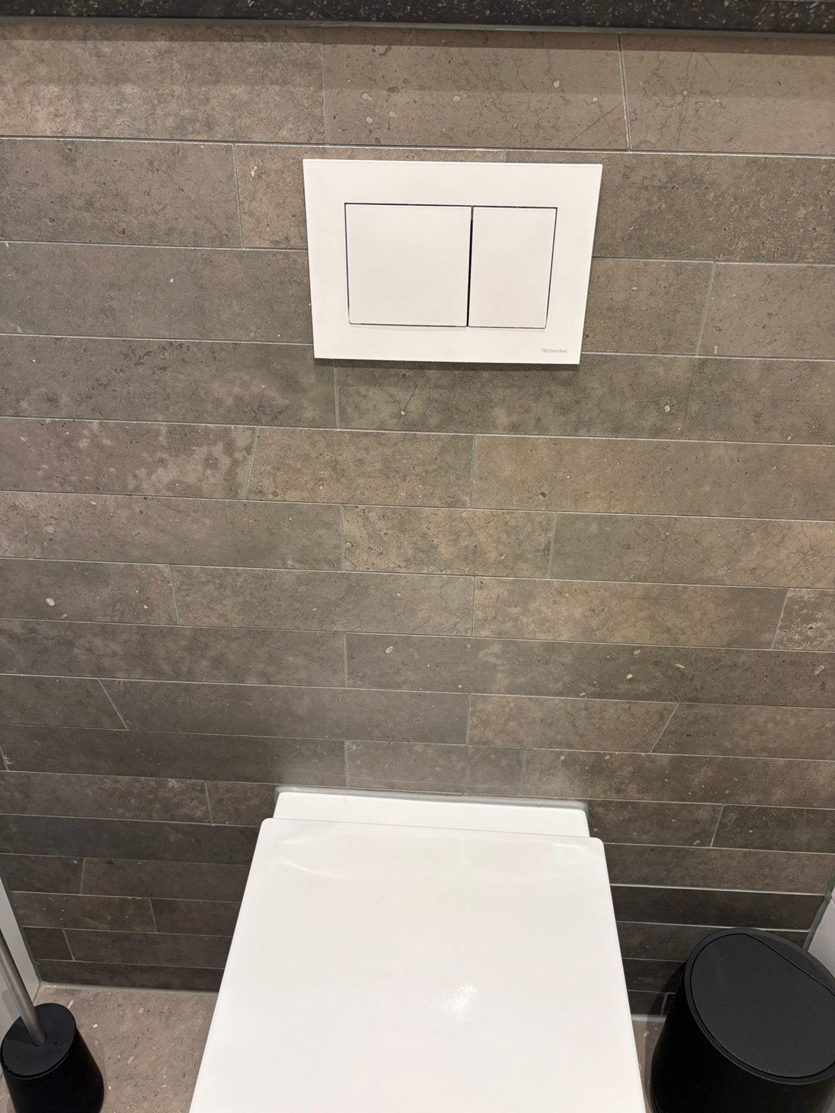 Wandtegels / tegelstroken taupe of beton, Ophalen, 60 cm of meer, Zo goed als nieuw, Minder dan 5 m²