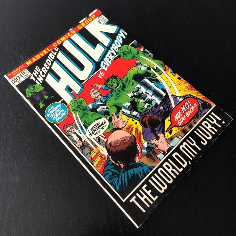 Incredible Hulk Vol.1 #153 (1972) FN (6.0), Amerika, Marvel Comics, Ophalen of Verzenden, Gelezen
