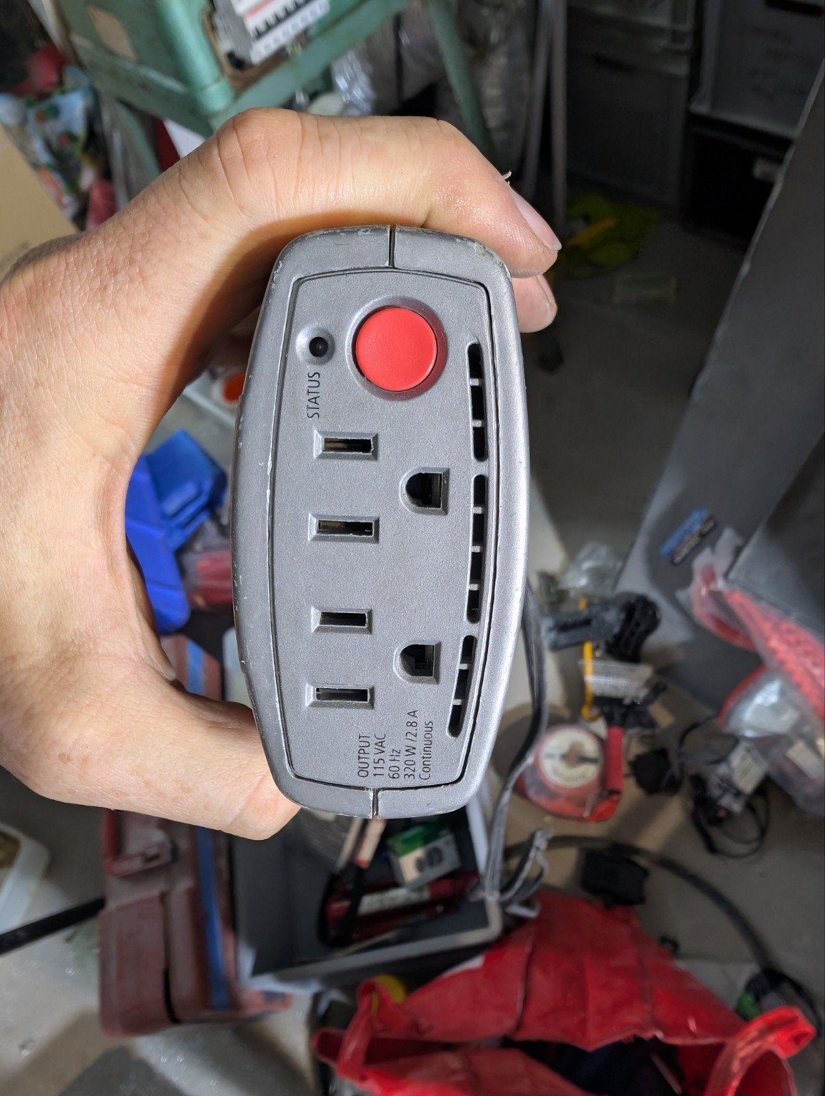 XPower 320W 12V naar 110V AC omvormer voor laptop, Ophalen of Verzenden, Gebruikt