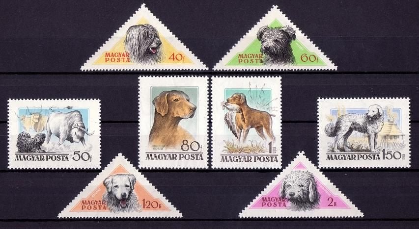Hongarije, Dieren, Honden, Mi. 1460-1467 postfris, Verzenden, Postfris