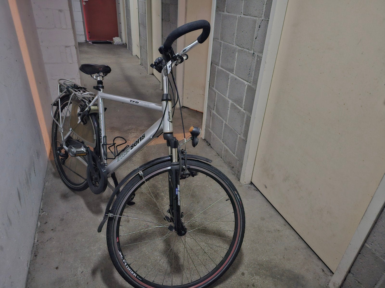 Intersens TFD Herenfiets - Zilver, Gebruikt, Fietsen en Brommers, Overige merken, Gebruikt, Velgrem, Versnellingen